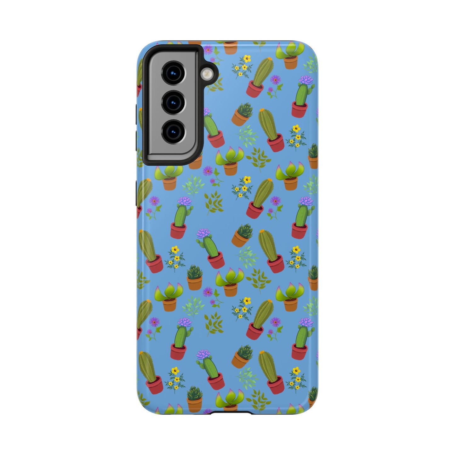 Blue Cactus and Friends Phone Case