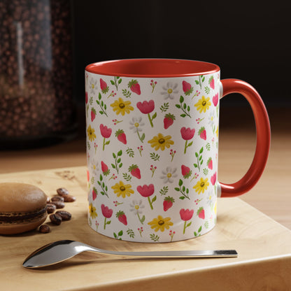 Berry Floral Coffee Mug