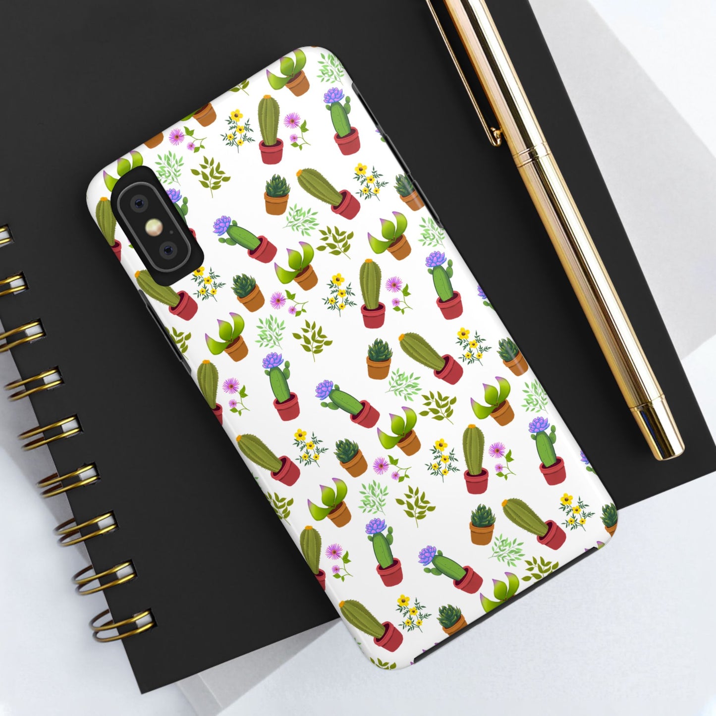 Cactus and Friends Phone Case - White
