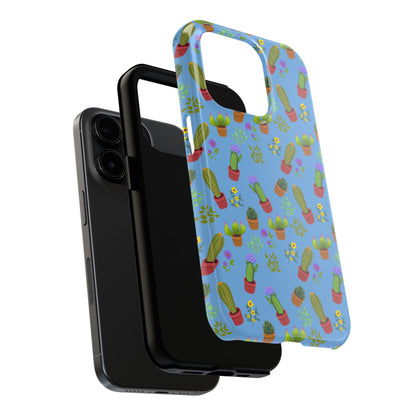 Blue Cactus and Friends Phone Case