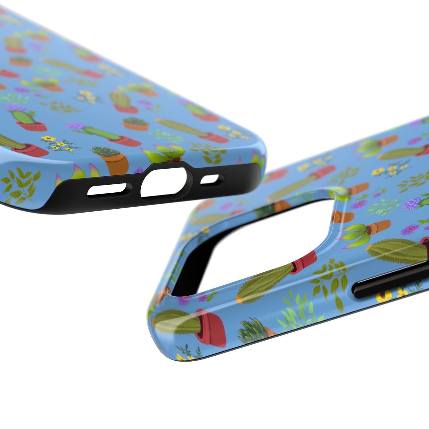 Blue Cactus and Friends Phone Case