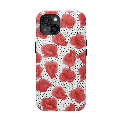 Perfect Poppies Phone Case - White - The Louann Collection