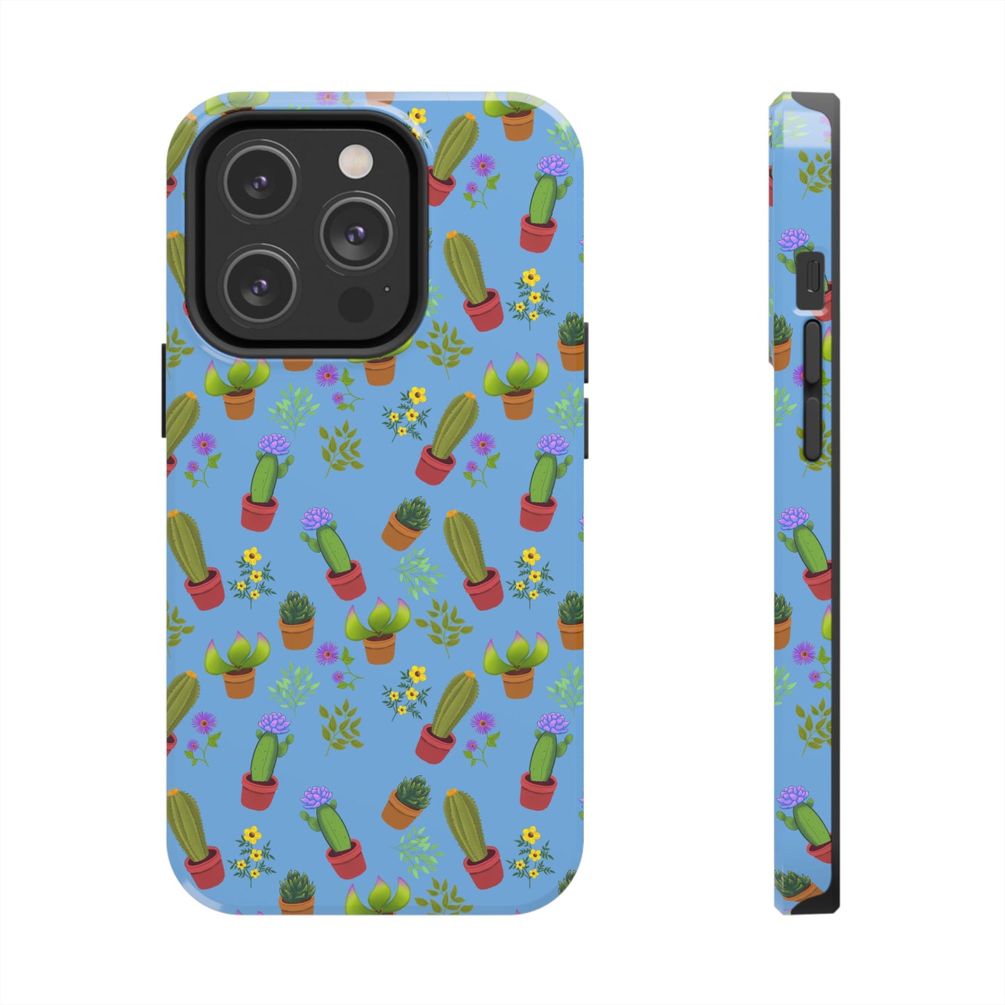 Blue Cactus and Friends Phone Case