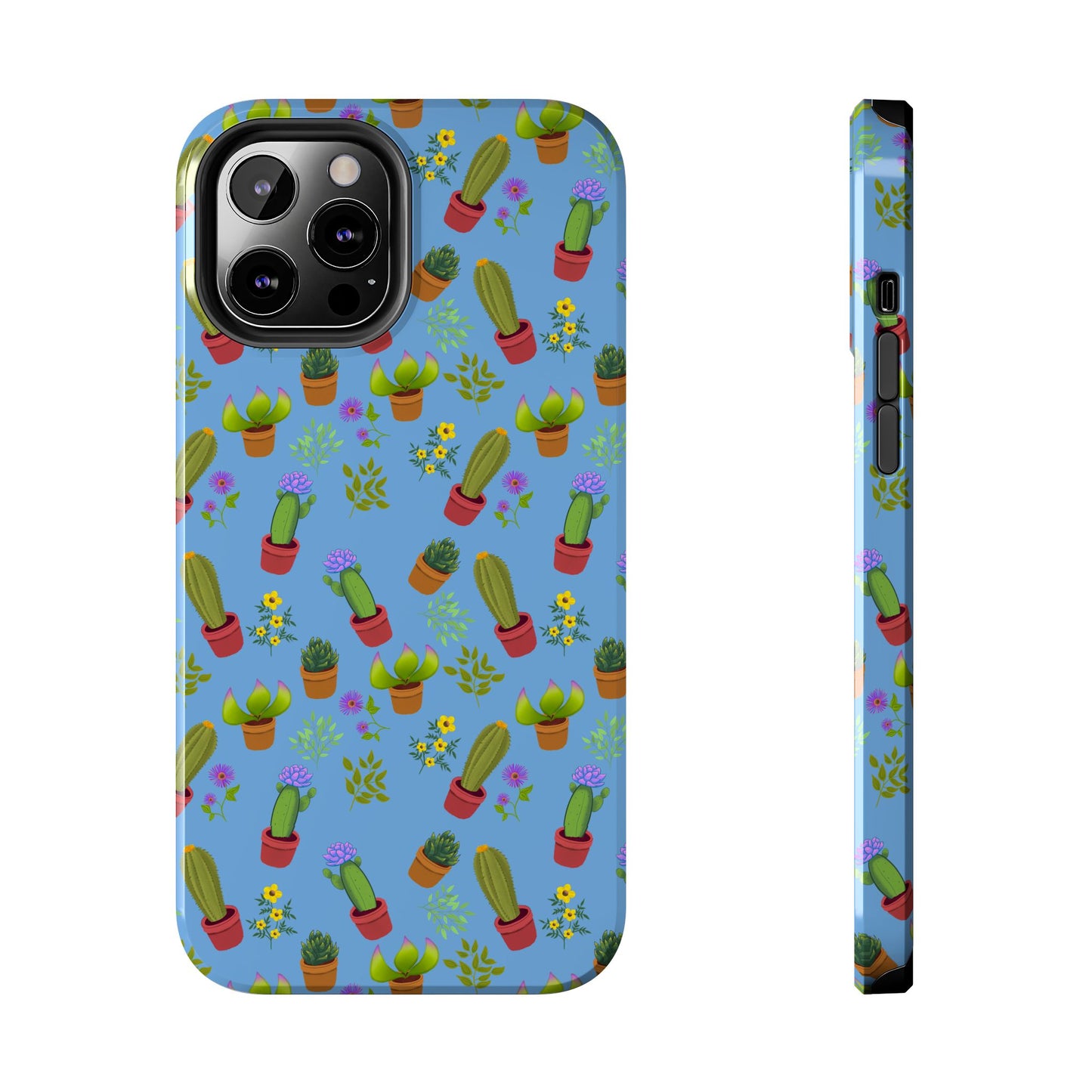 Blue Cactus and Friends Phone Case