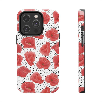Perfect Poppies Phone Case - White - The Louann Collection