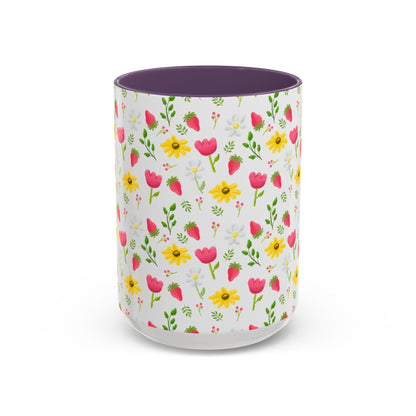 Berry Floral Coffee Mug