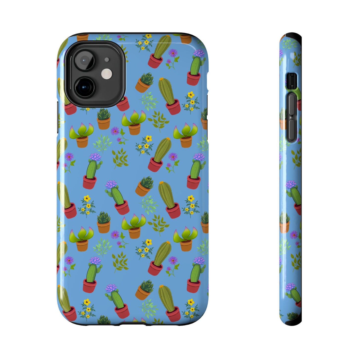 Blue Cactus and Friends Phone Case