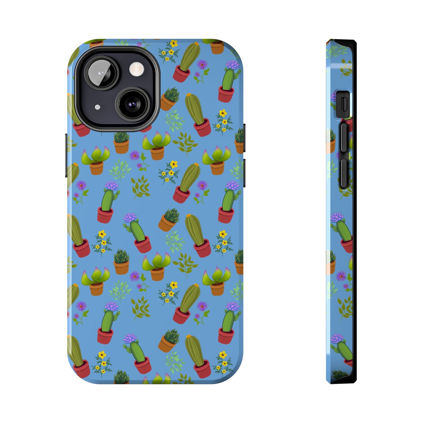 Blue Cactus and Friends Phone Case