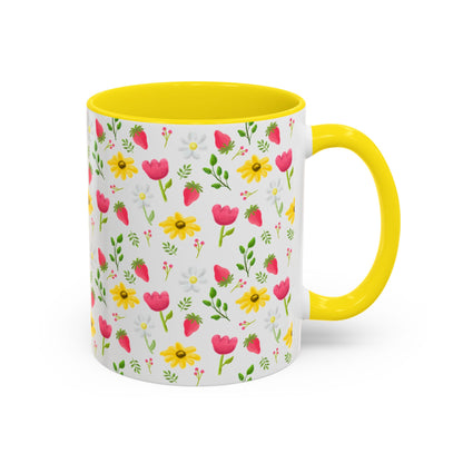 Berry Floral Coffee Mug
