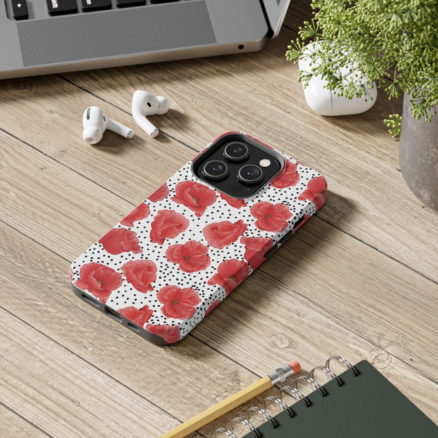 Perfect Poppies Phone Case - White - The Louann Collection