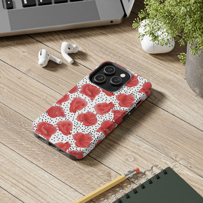 Perfect Poppies Phone Case - White - The Louann Collection
