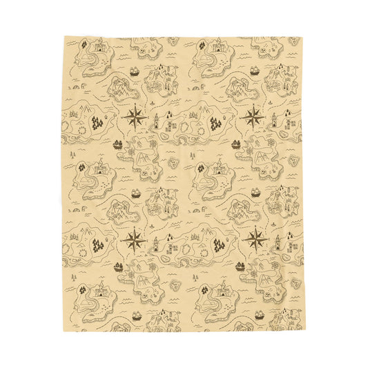 Adventure Awaits Velveteen Plush Blanket