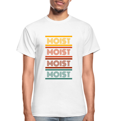 "Moist" Unisex Ultra Cotton Adult T-Shirt - white