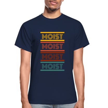 "Moist" Unisex Ultra Cotton Adult T-Shirt - navy