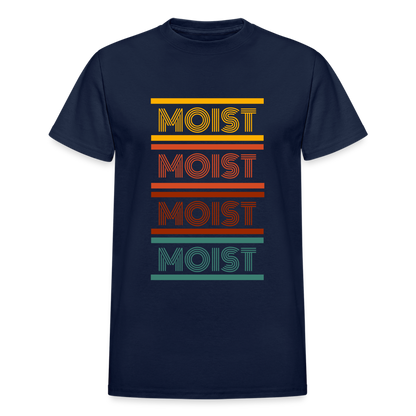 "Moist" Unisex Ultra Cotton Adult T-Shirt - navy