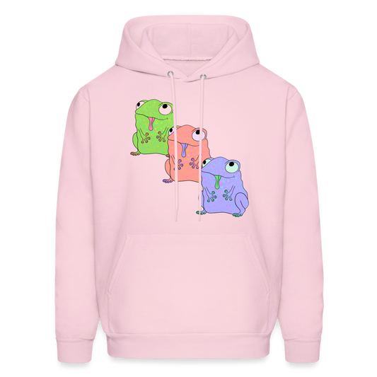 Froggy Friends Unisex Hanes Hoodie - pale pink