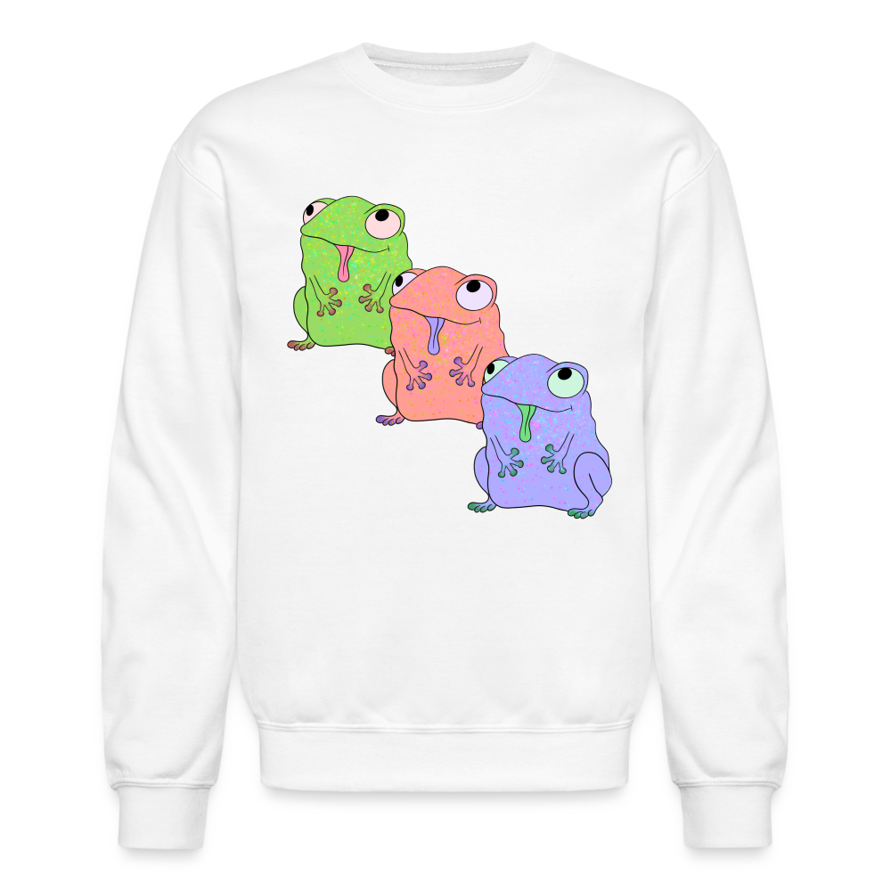 Froggy Friends Crewneck Sweatshirt - white