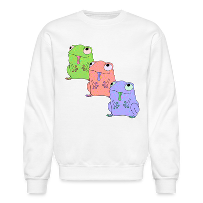 Froggy Friends Crewneck Sweatshirt - white