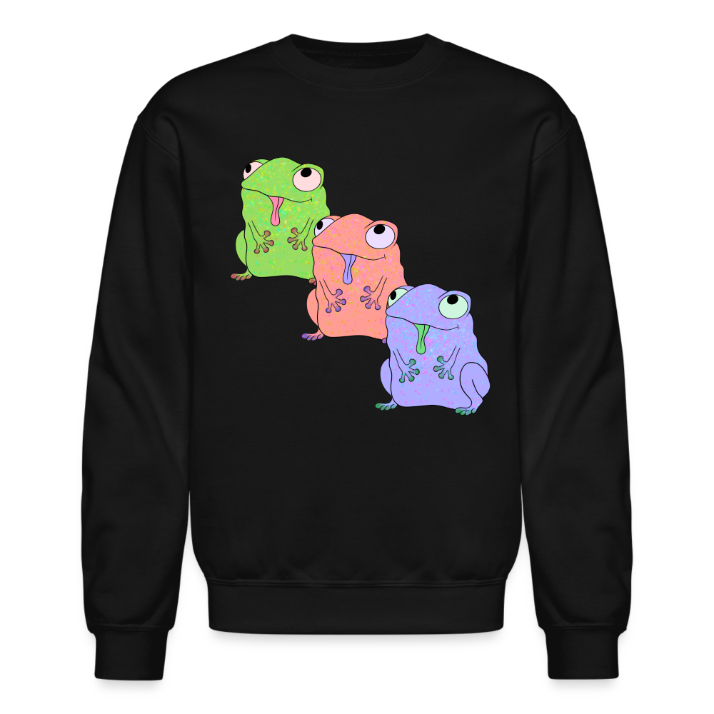 Froggy Friends Crewneck Sweatshirt - black