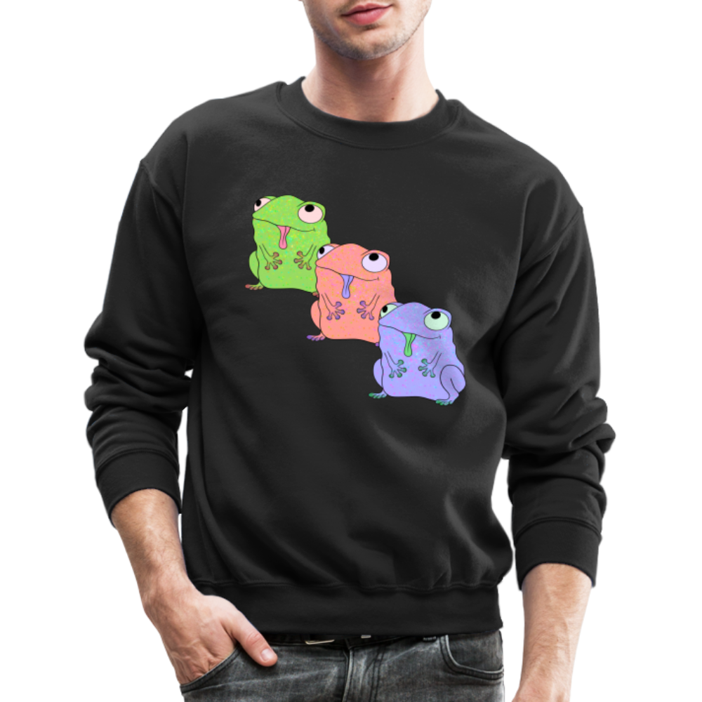 Froggy Friends Crewneck Sweatshirt - black