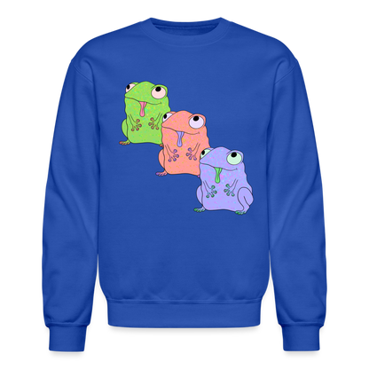Froggy Friends Crewneck Sweatshirt - royal blue
