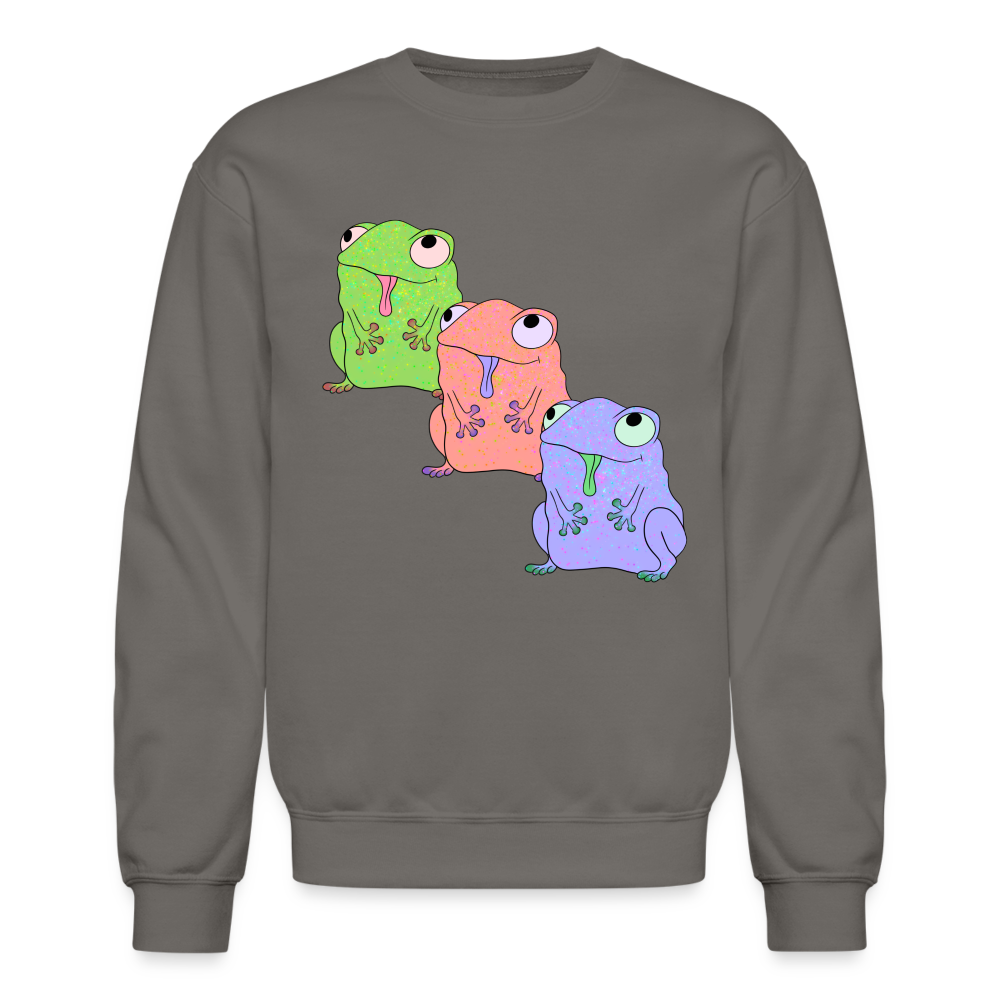 Froggy Friends Crewneck Sweatshirt - asphalt gray