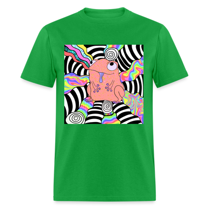 Acid Frogs Unisex Fruit of a Loom Classic T-Shirt - bright green