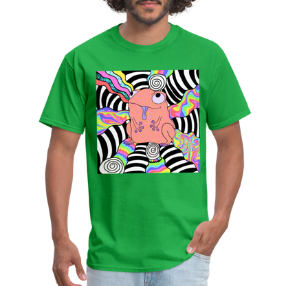 Acid Frogs Unisex Fruit of a Loom Classic T-Shirt - bright green