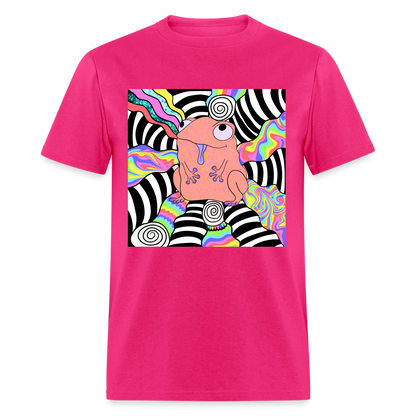 Acid Frogs Unisex Fruit of a Loom Classic T-Shirt - fuchsia