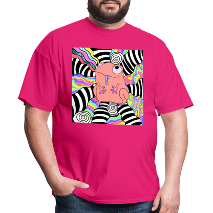 Acid Frogs Unisex Fruit of a Loom Classic T-Shirt - fuchsia