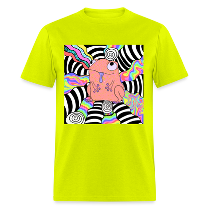 Acid Frogs Unisex Fruit of a Loom Classic T-Shirt - safety green