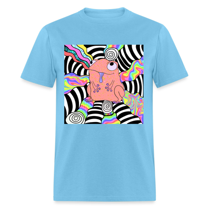 Acid Frogs Unisex Fruit of a Loom Classic T-Shirt - aquatic blue