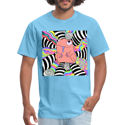 Acid Frogs Unisex Fruit of a Loom Classic T-Shirt - aquatic blue