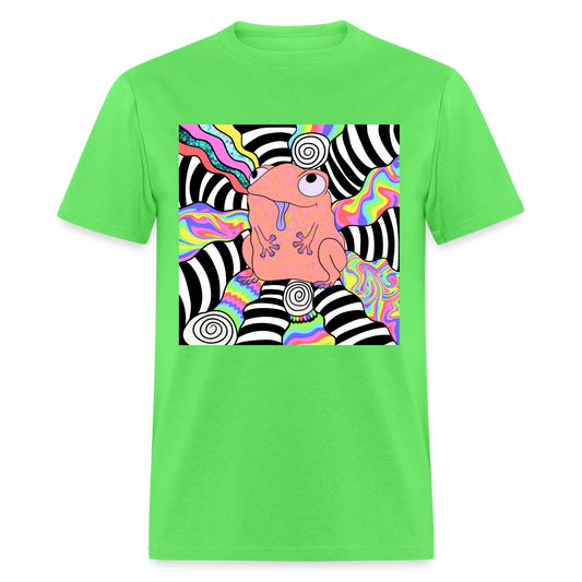 Acid Frogs Unisex Fruit of a Loom Classic T-Shirt - kiwi