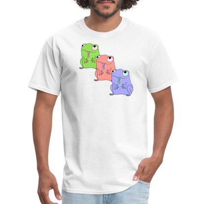 Froggy Friends Unisex Ultra Cotton Adult T-Shirt - white