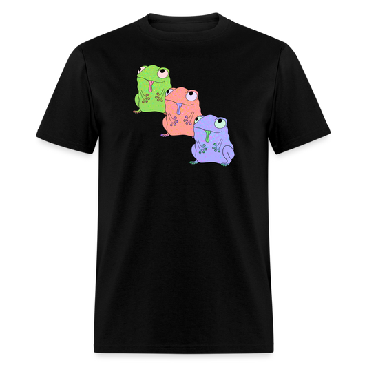 Froggy Friends Unisex Ultra Cotton Adult T-Shirt - black