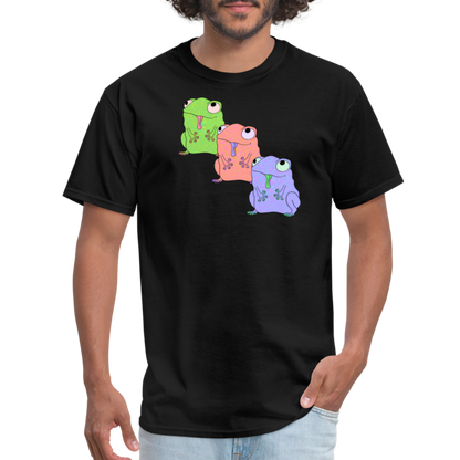 Froggy Friends Unisex Ultra Cotton Adult T-Shirt - black