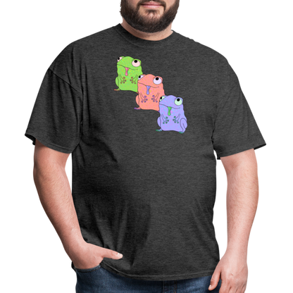 Froggy Friends Unisex Ultra Cotton Adult T-Shirt - heather black