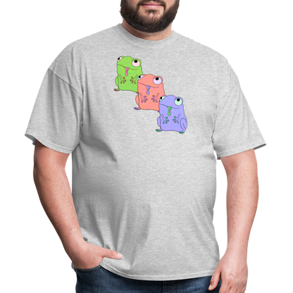 Froggy Friends Unisex Ultra Cotton Adult T-Shirt - heather gray