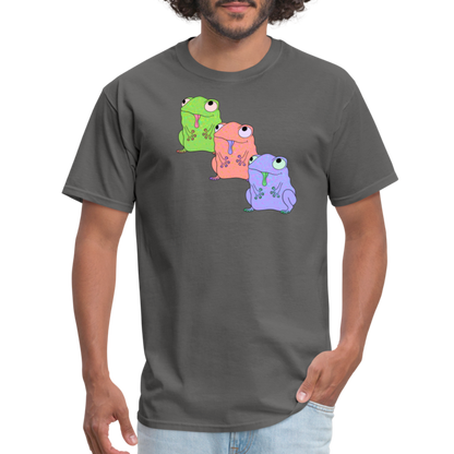 Froggy Friends Unisex Ultra Cotton Adult T-Shirt - charcoal