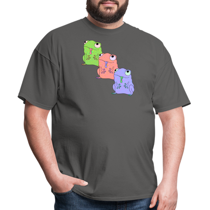 Froggy Friends Unisex Ultra Cotton Adult T-Shirt - charcoal