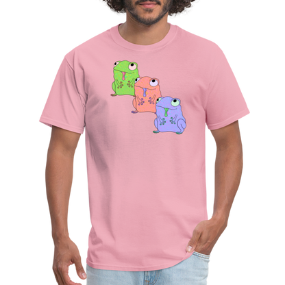 Froggy Friends Unisex Ultra Cotton Adult T-Shirt - pink