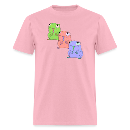 Froggy Friends Unisex Ultra Cotton Adult T-Shirt - pink