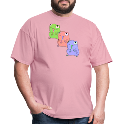 Froggy Friends Unisex Ultra Cotton Adult T-Shirt - pink