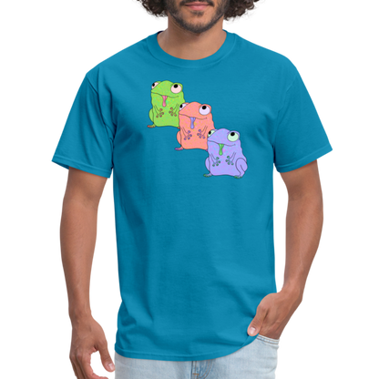 Froggy Friends Unisex Ultra Cotton Adult T-Shirt - turquoise