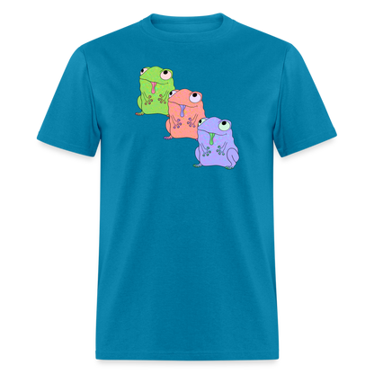 Froggy Friends Unisex Ultra Cotton Adult T-Shirt - turquoise