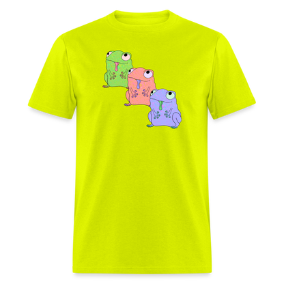 Froggy Friends Unisex Ultra Cotton Adult T-Shirt - safety green