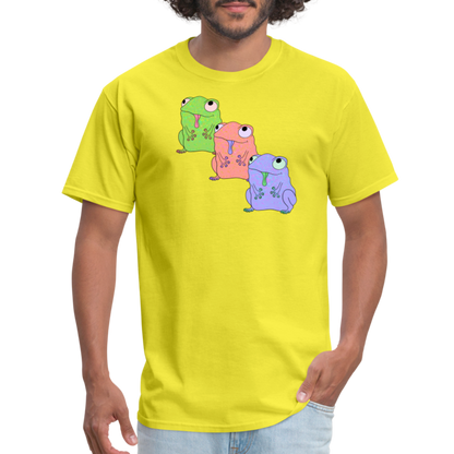 Froggy Friends Unisex Ultra Cotton Adult T-Shirt - yellow