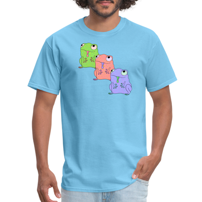 Froggy Friends Unisex Ultra Cotton Adult T-Shirt - aquatic blue