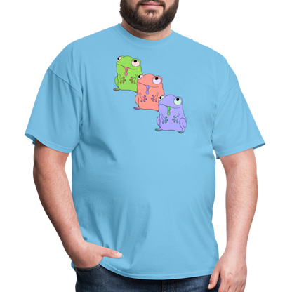 Froggy Friends Unisex Ultra Cotton Adult T-Shirt - aquatic blue